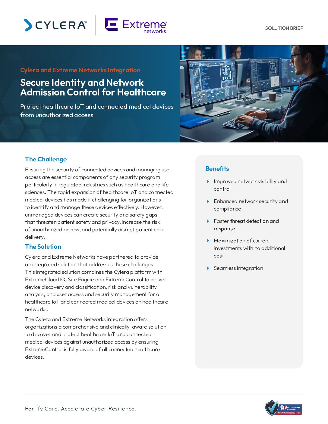 Featured image for Cylera - Extreme Networks Integration Solution Brief